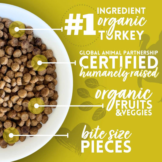 Organic Small Breed Turkey & Oats Recipe Dry Dog Food, 4lb.