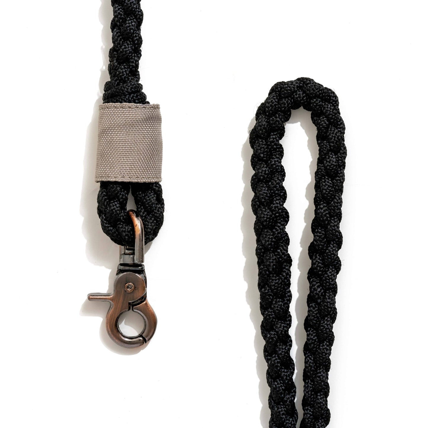 100% Fairtrade Recycled Ocean Bound Plastic - BETTERLEASH: Onyx Black / Large