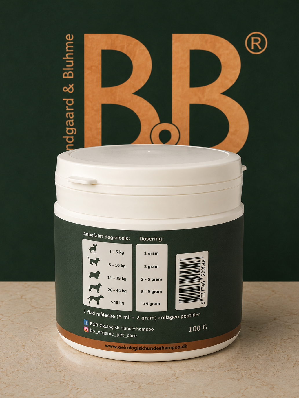 B&B Balance Multi Collagen Supplement for Dogs | 100 g