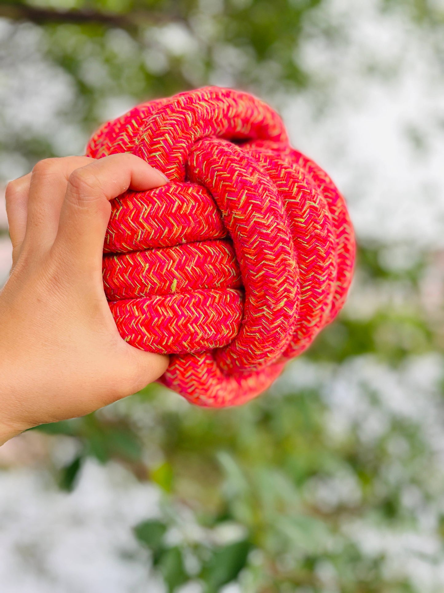 Handmade Jumbo Rope Ball, Sustainable Dog Rope Toys, Unique