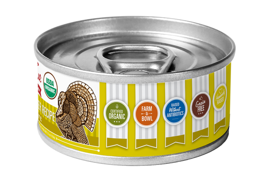 Organic Turkey & Liver Pate for Cats Singles (Case of 24 available on pre order)