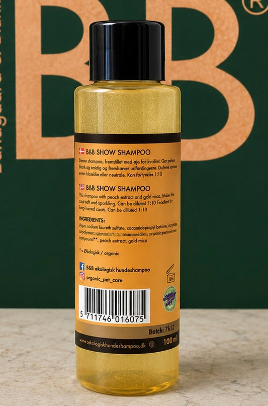 B&B Organic Show Shampoo for Dogs – 100 ml
