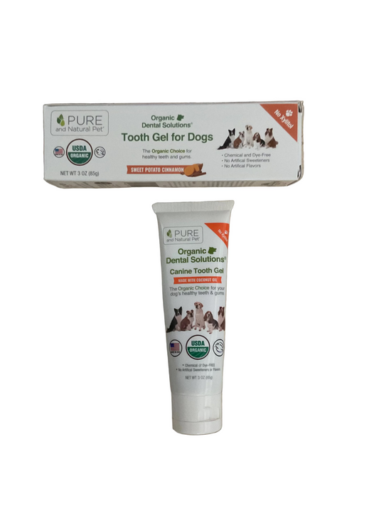 PURE and Natural Pet – Organic Dental Solutions® Tooth Gel for Dogs | 3 oz