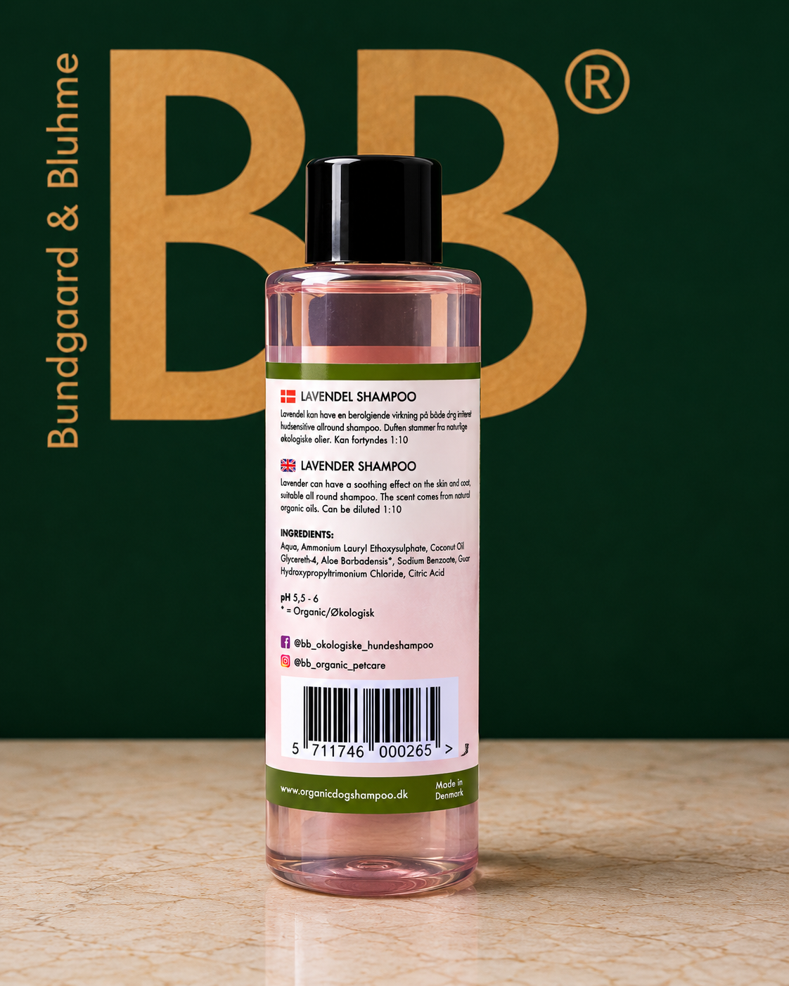 B&B Organic Lavender Shampoo for Dogs | 100 mL