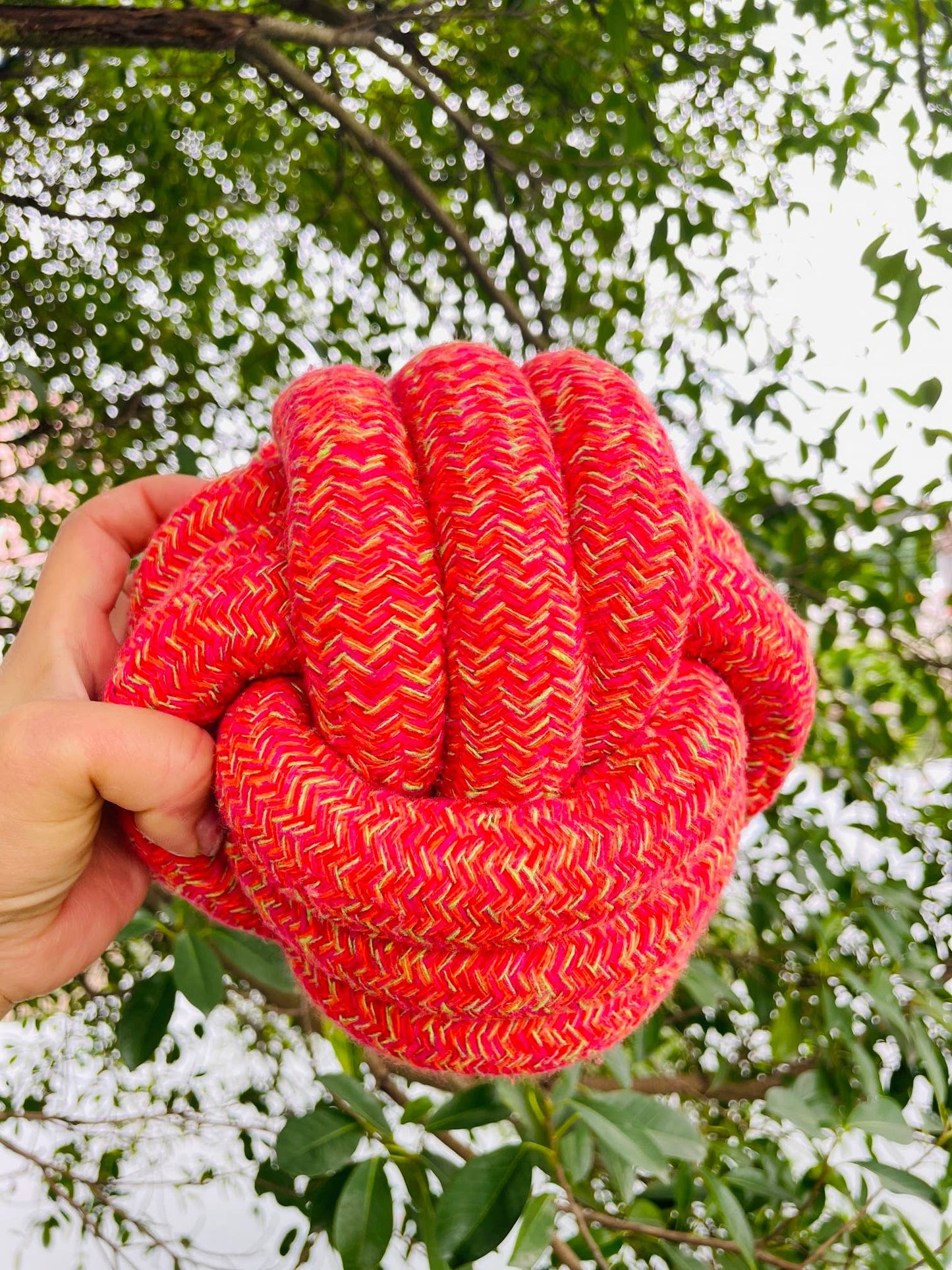 Handmade Jumbo Rope Ball, Sustainable Dog Rope Toys, Unique