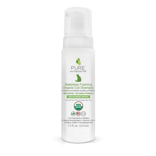 Waterless Foaming Organic Cat Shampoo (Unscented)