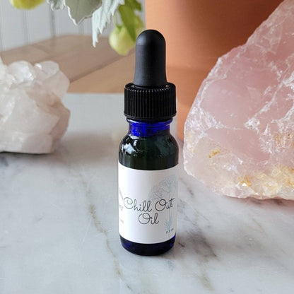 Chill Out Oil, 0.5 fl oz glass dropper bottle