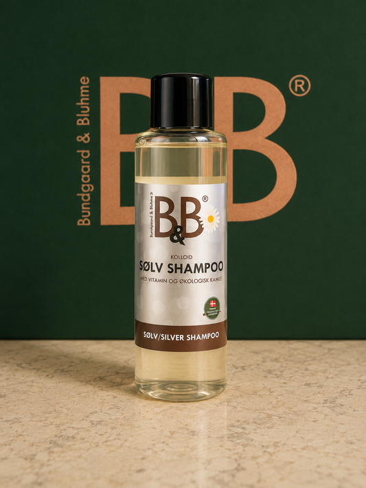 B&B Organic Silver Shampoo | Colloidal Silver & Chamomile | 100 mL