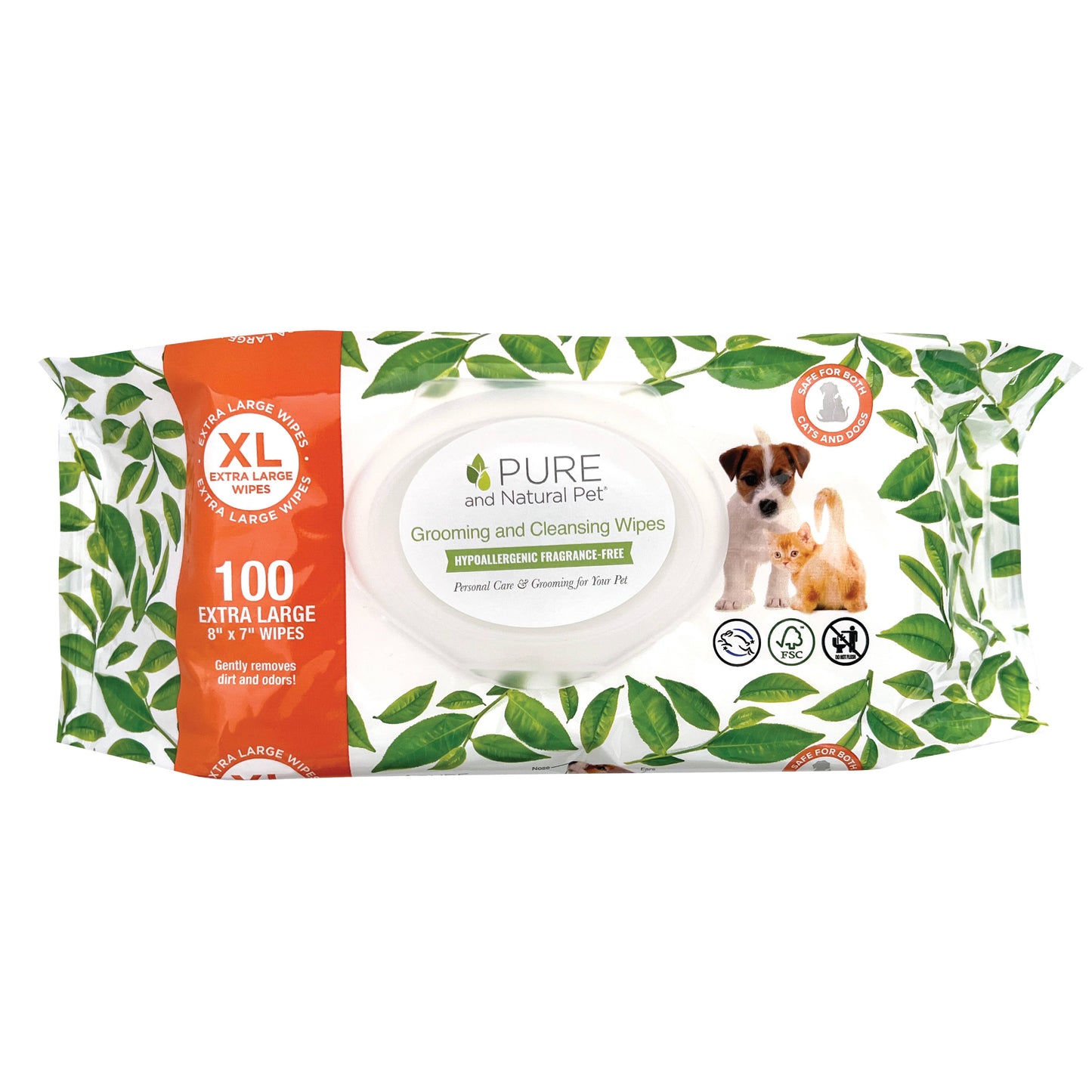 Grooming & Cleansing Wipes for Dogs & Cats / Fragrance-Free