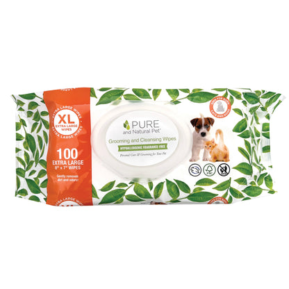 Grooming & Cleansing Wipes for Dogs & Cats / Fragrance-Free