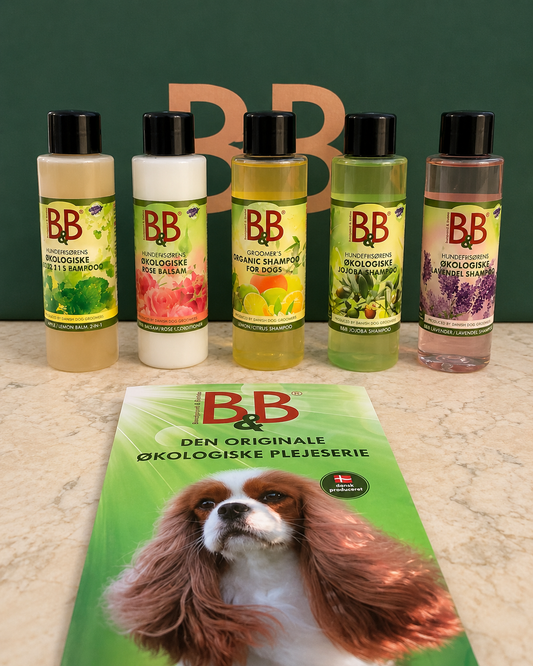 B&B Minibag – The 5 Originals | Organic Dog Shampoo & Conditioner Sample Set