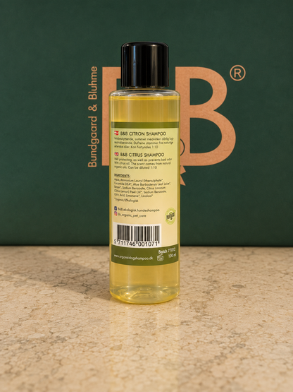 B&B Organic Citrus Shampoo for Dogs | 100 mL