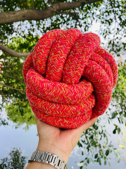 Handmade Jumbo Rope Ball, Sustainable Dog Rope Toys, Unique