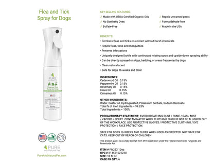 Flea and Tick Spray for Dogs