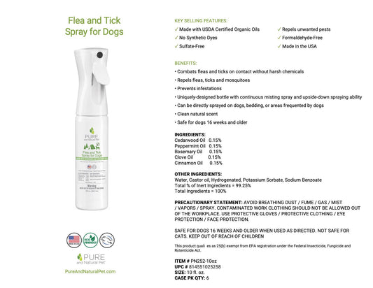 Flea and Tick Spray for Dogs