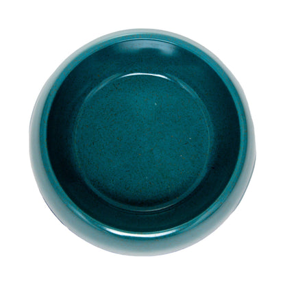 Bamboo Dog Bowl - Eco-Friendly, Non-Toxic, Teal Blue Design: Medium (16 oz)