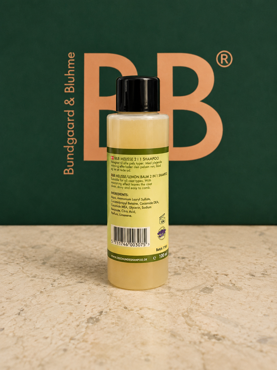 B&B Organic Melisse (Lemon Balm) 2-in-1 Shampoo