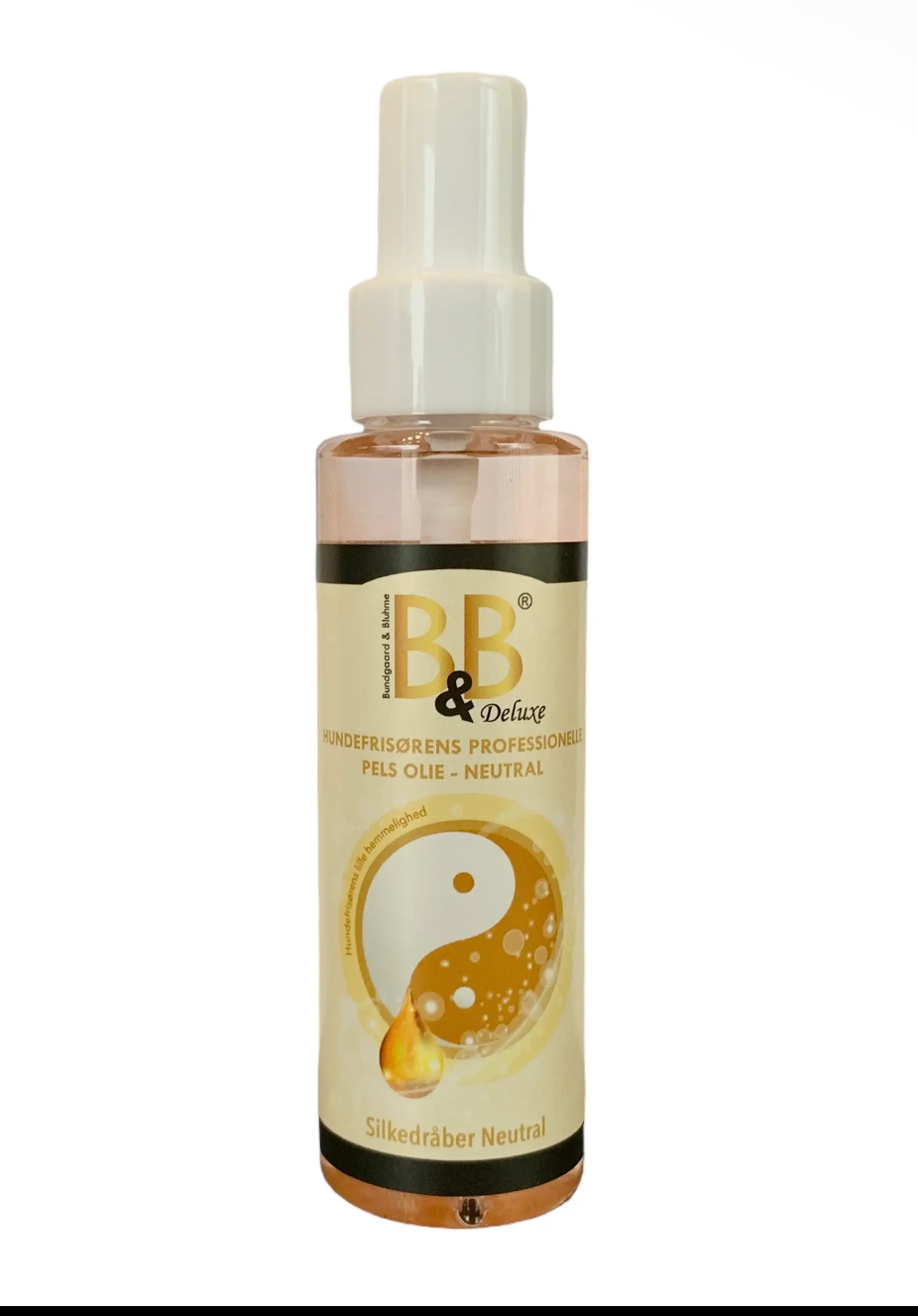 Fragrance Free B&B Deluxe Professional Fur Oil Silk Drops for dogs front bottle