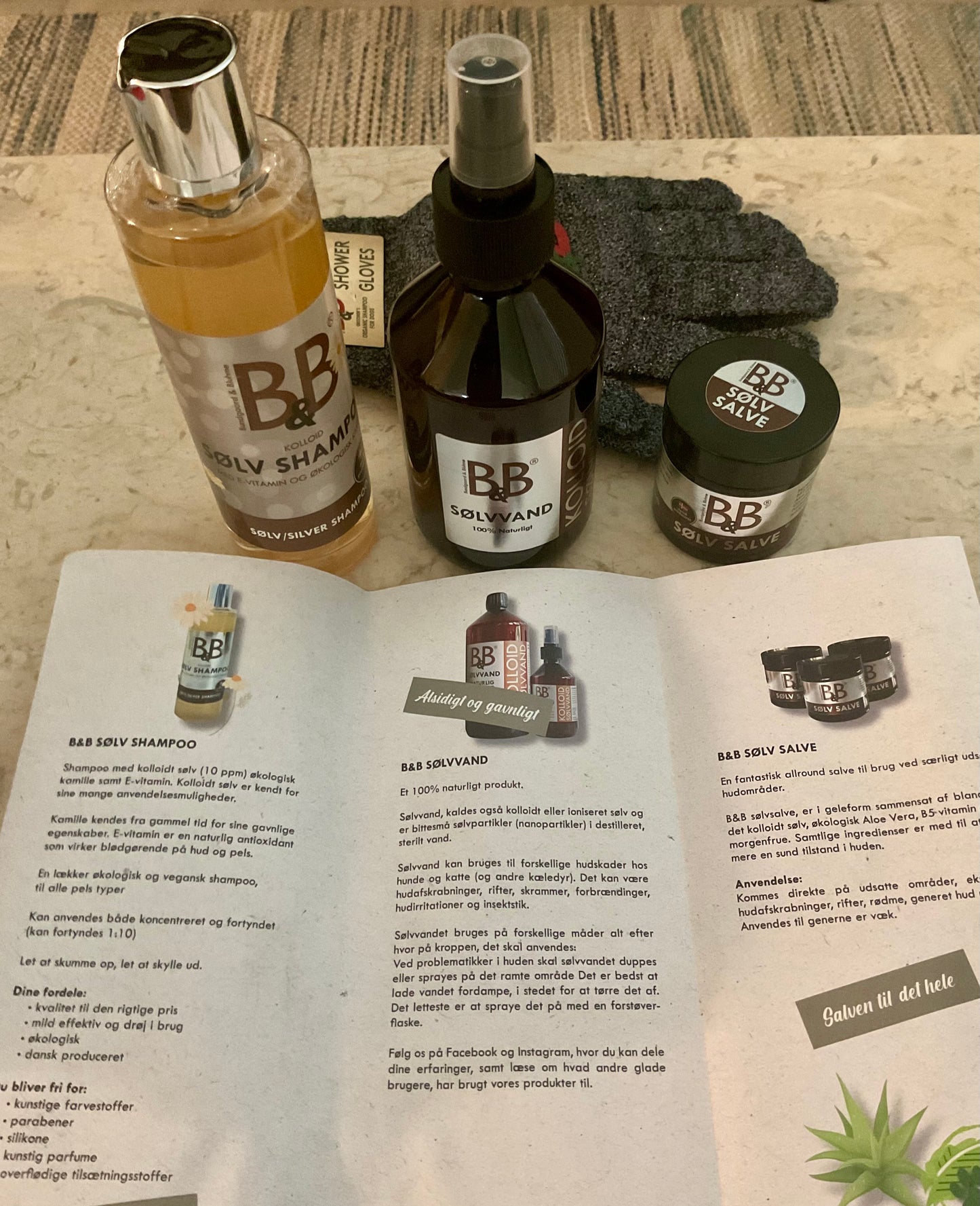B&B Starter Box products displayed with manufacturer product information