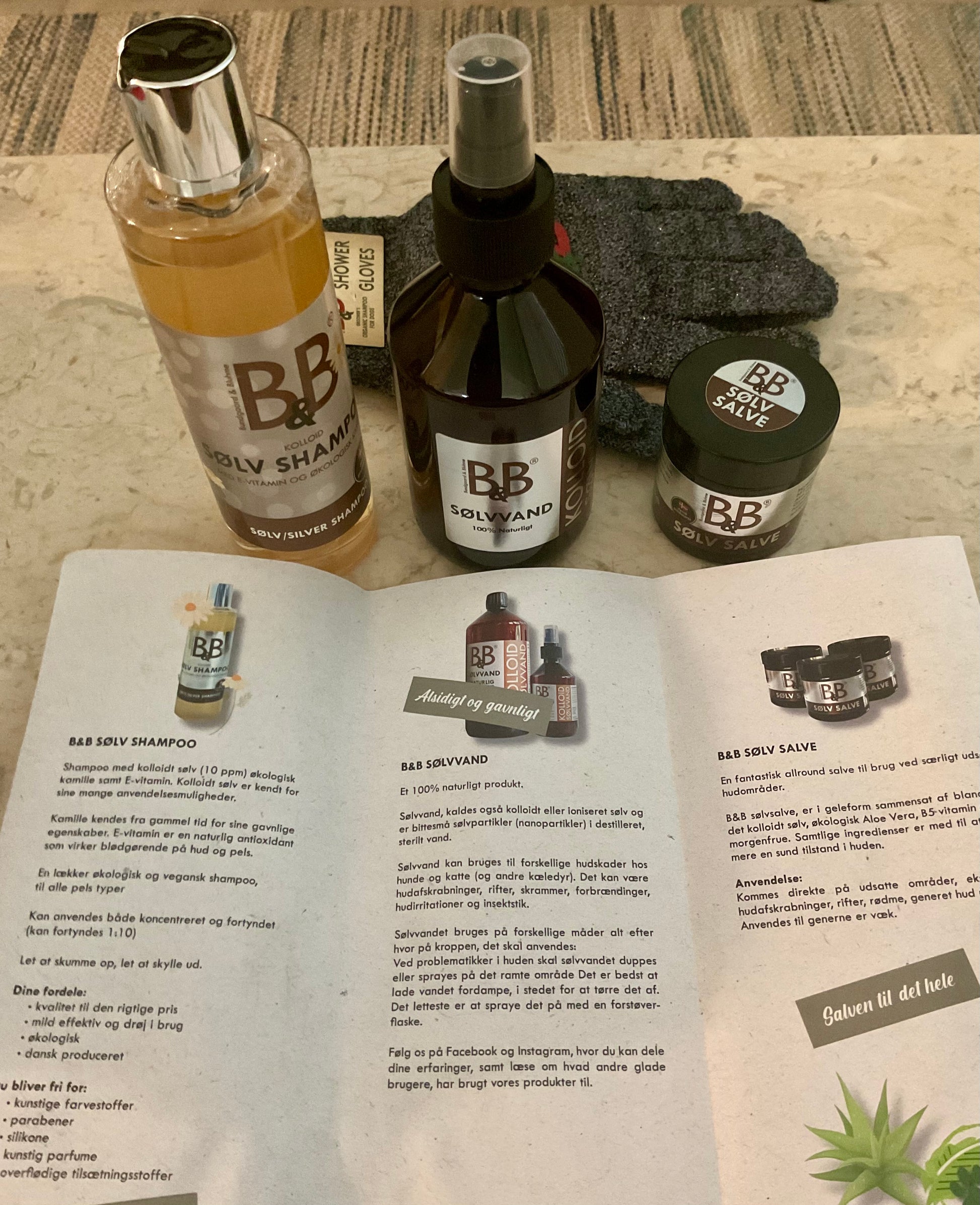 B&B Starter Box products displayed with manufacturer product information