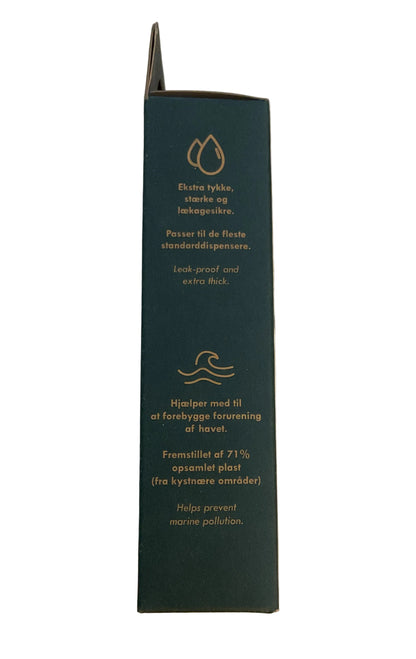 B&B Poop Bags from Ocean-Bound Plastic package side with product information