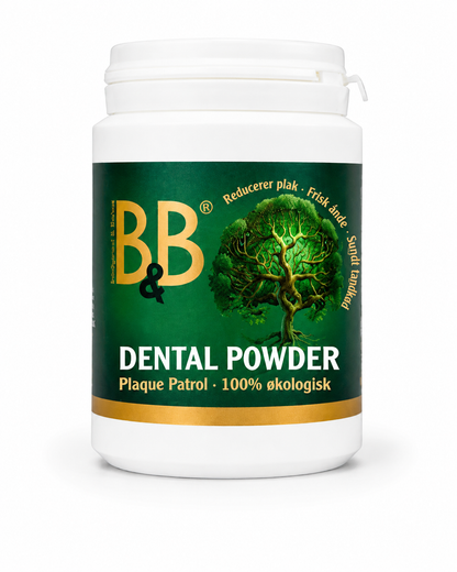 B&B Plaque Patrol Dental Powder for dogs in 100 g container