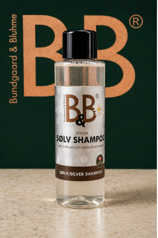 B&B Organic Silver Shampoo | Colloidal Silver & Chamomile | 100 mL