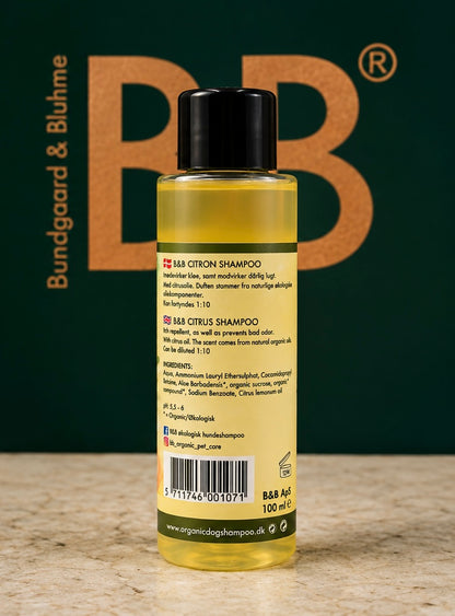 B&B Organic Citrus Shampoo for Dogs | 100 mL