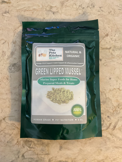 Green-Lipped Mussel Meal Topper for Dogs & Cats front package