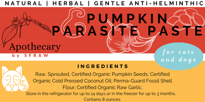 Pumpkin Parasite Paste, 8 oz (frozen) *NEW, LOWER PRICE!*