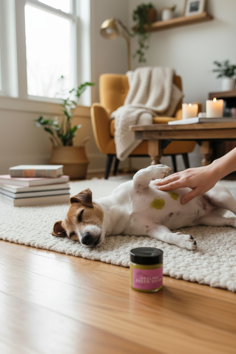 Healing Green Salve | Dog | 1 oz Glass Jar