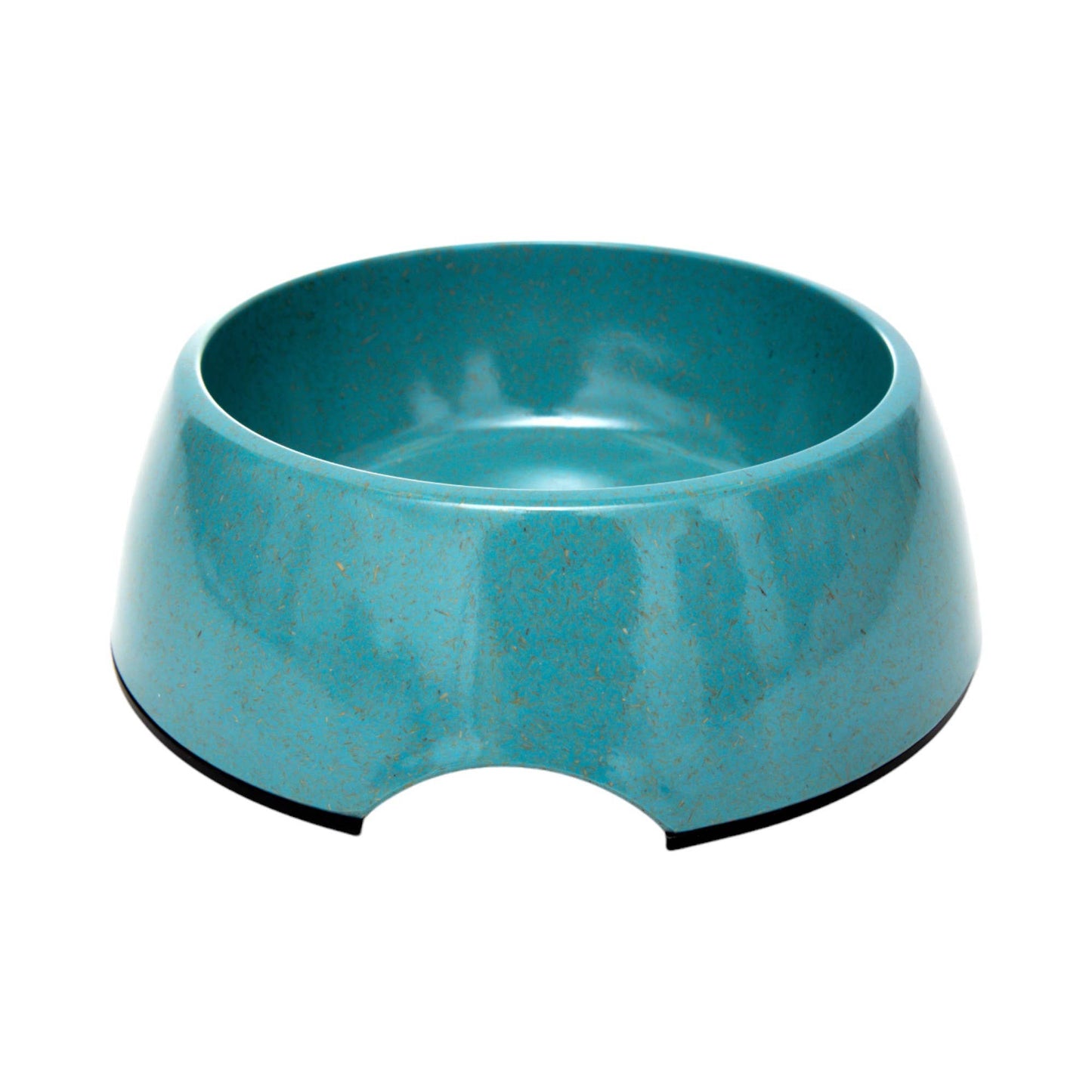 Bamboo Dog Bowl - Eco-Friendly, Non-Toxic, Teal Blue Design: Medium (16 oz)