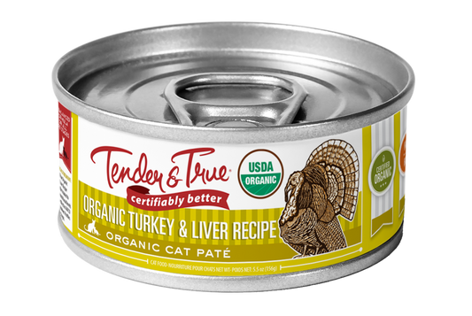 Organic Turkey & Liver Pate for Cats Singles                             (Case of 24 available on pre order)
