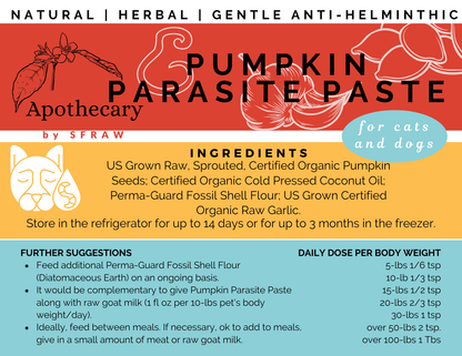 Pumpkin Parasite Paste, 8 oz (frozen) *NEW, LOWER PRICE!*