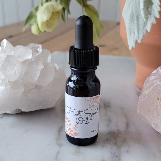 Hot Spot Oil, 0.5 oz dropper bottle