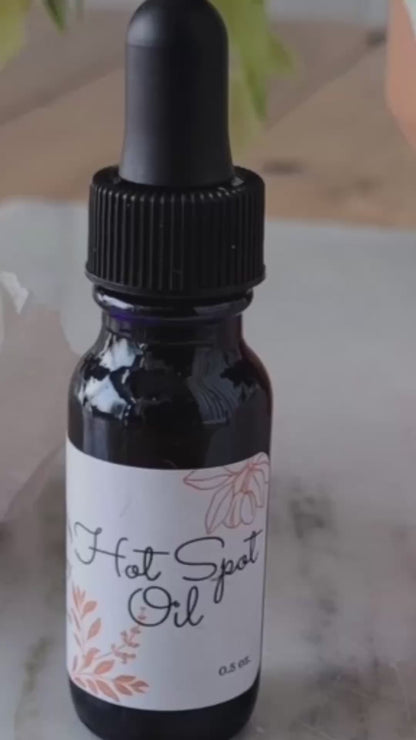 Hot Spot Oil, 0.5 oz dropper bottle